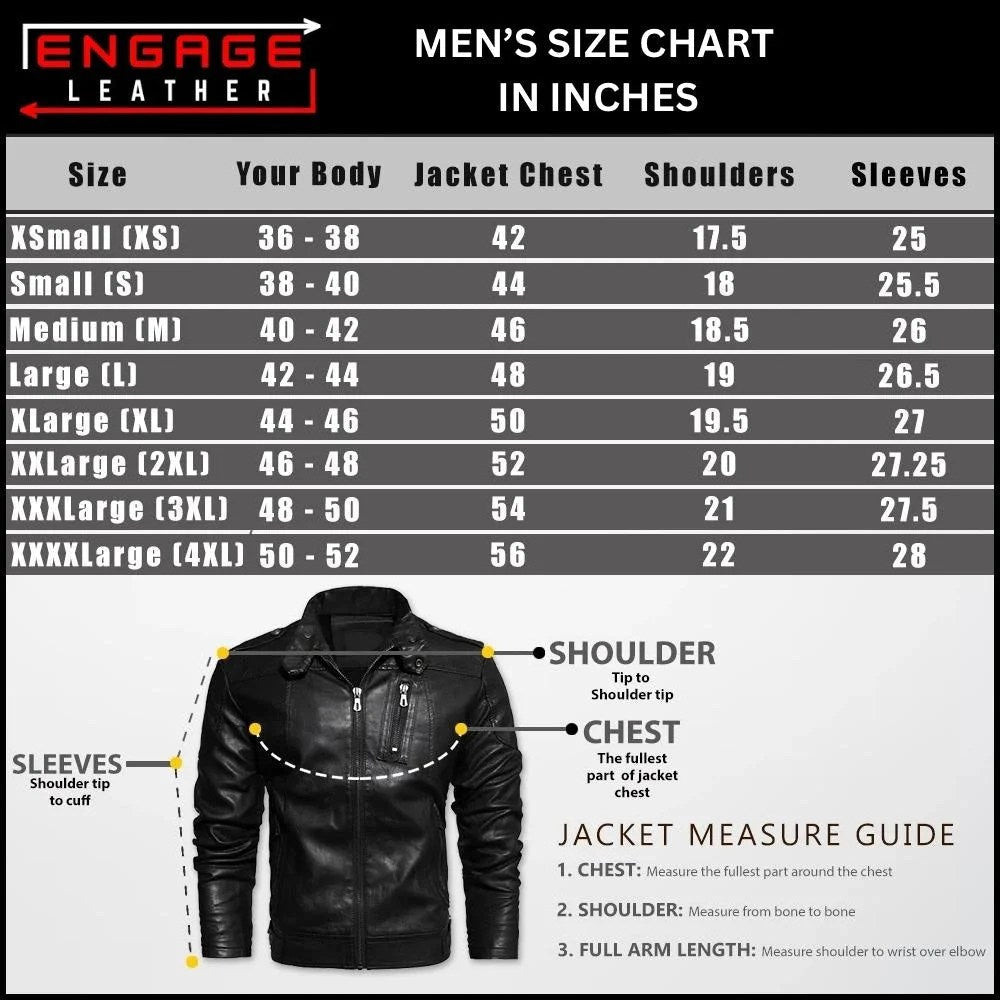 MEN BROWN LEATHER BIKER JACKET ORWELL-5